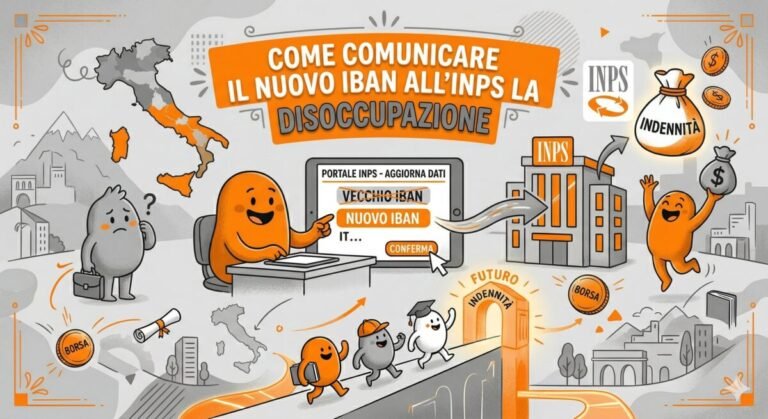 Cambiare IBAN Disoccupazione INPS