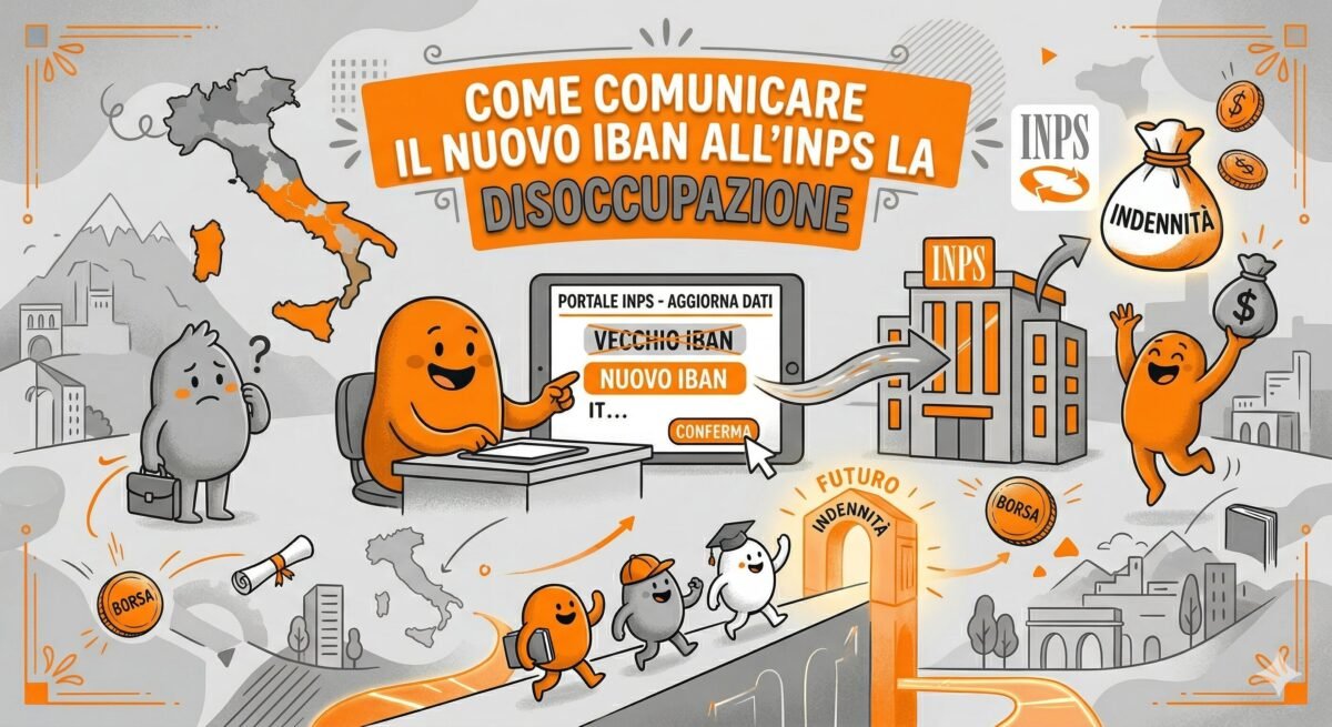 Cambiare IBAN Disoccupazione INPS