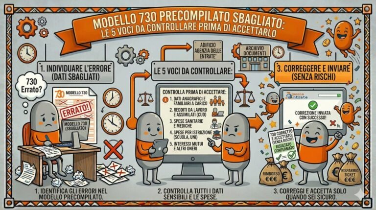 730 precompilato errato