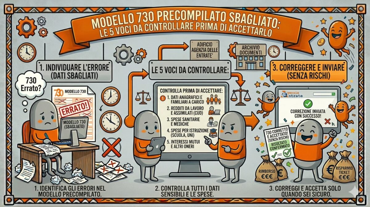 730 precompilato errato